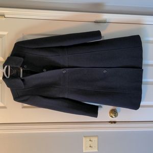 J Crew Lady Day Coat Size 4 Navy Double Cloth